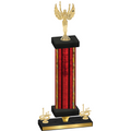 Premium Single Red Glacier First Place Victory Trophy