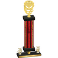 Premium Single Red Glacier Year Pickleball Trophy