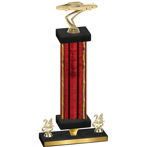 Premium Single Red Glacier Year Cars Trophy