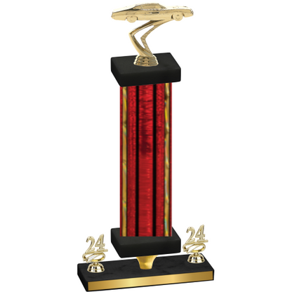 Premium Single Red Glacier Year Cars Trophy