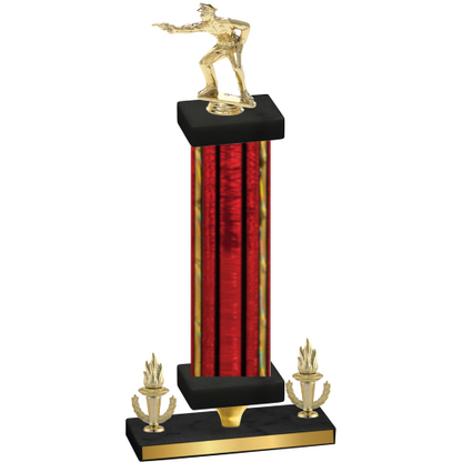 Premium Single Red Glacier Victory Shooter Trophy