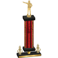 Premium Single Red Glacier Victory Shooter Trophy