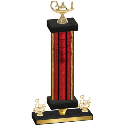 Premium Single Red Glacier Third Place Academics Trophy