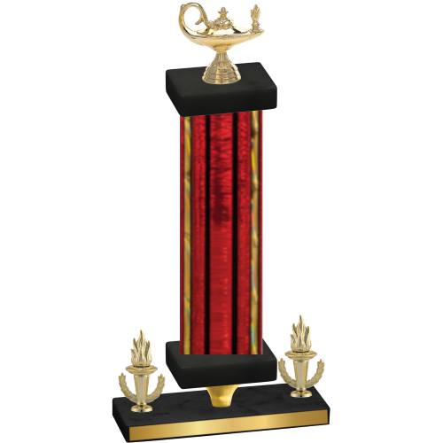 Premium Single Red Glacier Victory Academics Trophy