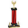 Premium Single Red Carbon Fiber Victory Victory Trophy