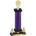 Premium Single Purple Carbon Fiber Victory Insert Trophy