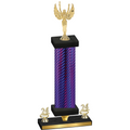 Premium Single Purple Carbon Fiber Year Victory Trophy