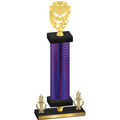 Premium Single Purple Carbon Fiber Victory Pickleball Trophy