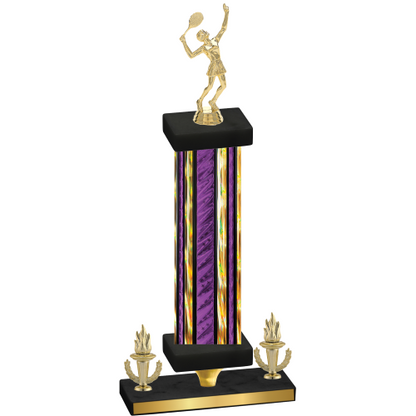 Premium Single Purple Glacier Victory Tennis Trophy