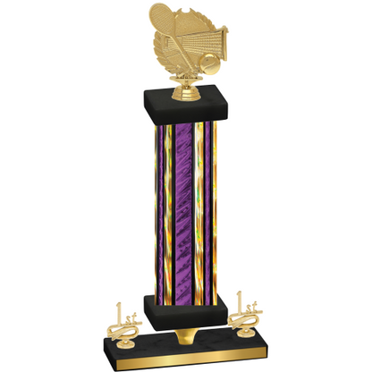 Premium Single Purple Glacier First Place Tennis Trophy