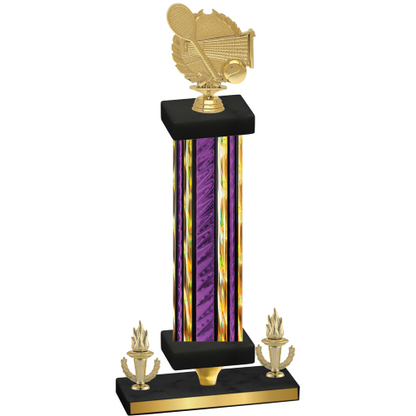 Premium Single Purple Glacier Victory Tennis Trophy