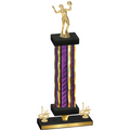 Premium Single Purple Glacier First Place Volleyball Trophy