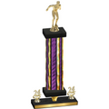 Premium Single Purple Glacier Year Swimming Trophy