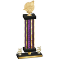 Premium Single Purple Glacier Year Swimming Trophy