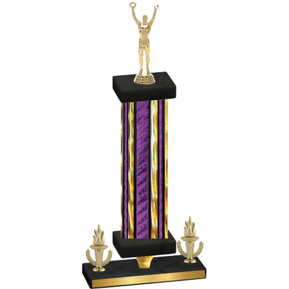 Premium Single Purple Glacier Victory Victory Trophy