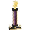 Premium Single Purple Glacier Second Place Pickleball Trophy