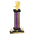 Premium Single Purple Glacier Third Place Pickleball Trophy