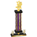 Premium Single Purple Glacier Year Pickleball Trophy