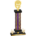 Premium Single Purple Glacier Third Place Pickleball Trophy