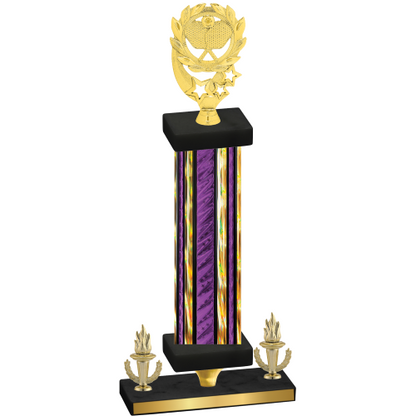 Premium Single Purple Glacier Victory Pickleball Trophy