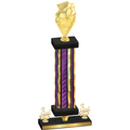 Premium Single Purple Glacier Third Place Pickleball Trophy