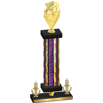 Premium Single Purple Glacier Victory Pickleball Trophy