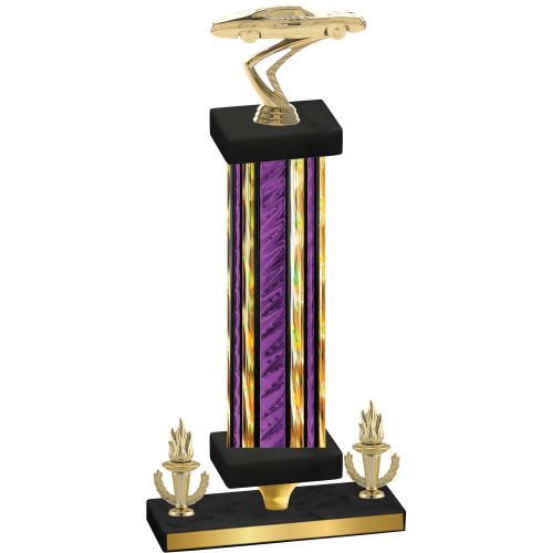 Premium Single Purple Glacier Victory Cars Trophy