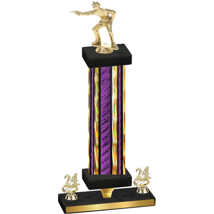 Premium Single Purple Glacier Year Shooter Trophy