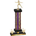 Premium Single Purple Glacier Second Place Skater Trophy