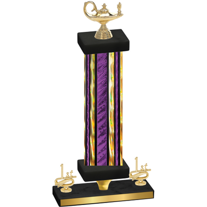 Premium Single Purple Glacier First Place Academics Trophy