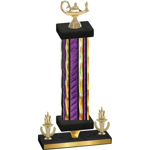 Premium Single Purple Glacier Victory Academics Trophy