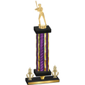 Premium Single Purple Glacier Victory Softball Trophy