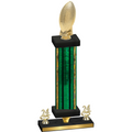 Premium Single Green Glacier Year Football Trophy