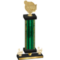 Premium Single Green Glacier Third Place Tennis Trophy