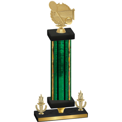 Premium Single Green Glacier Victory Tennis Trophy