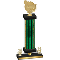 Premium Single Green Glacier Year Tennis Trophy