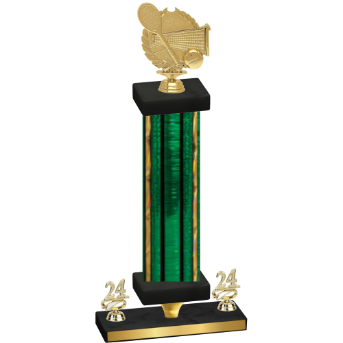Premium Single Green Glacier Year Tennis Trophy