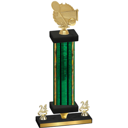 Premium Single Green Glacier Year Tennis Trophy