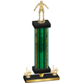 Premium Single Green Glacier First Place Wrestling Trophy