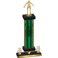 Premium Single Green Glacier Year Wrestling Trophy