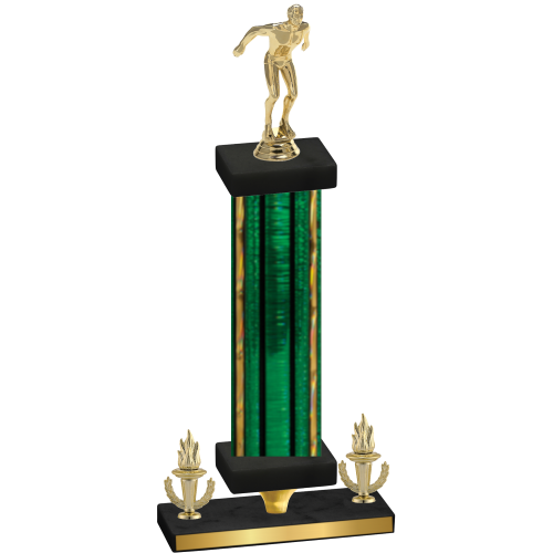 Premium Single Green Glacier Victory Swimming Trophy