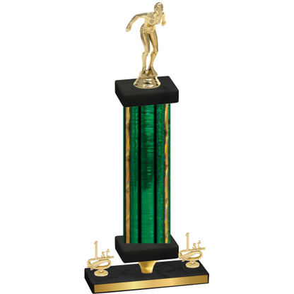 Premium Single Green Glacier First Place Tennis Trophy