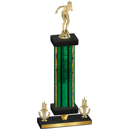 Premium Single Green Glacier Victory Tennis Trophy