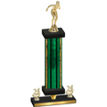 Premium Single Green Glacier Year Tennis Trophy