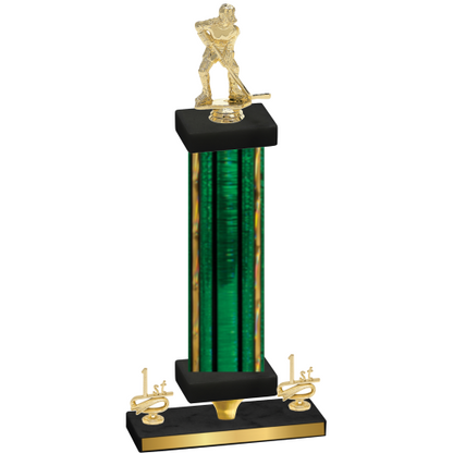 Premium Single Green Glacier First Place Hockey Trophy