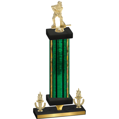 Premium Single Green Glacier Victory Hockey Trophy