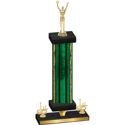 Premium Single Green Glacier First Place Victory Trophy
