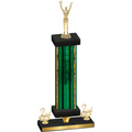 Premium Single Green Glacier Second Place Victory Trophy