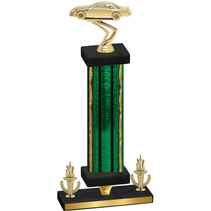 Premium Single Green Glacier Victory Cars Trophy