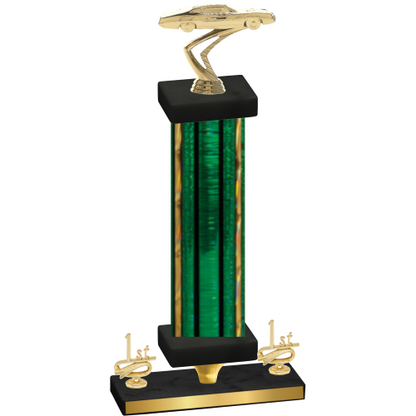 Premium Single Green Glacier First Place Cars Trophy